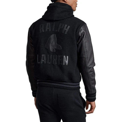 Polo Ralph Lauren Boston Red Sox MLB Black Bomber Jacket