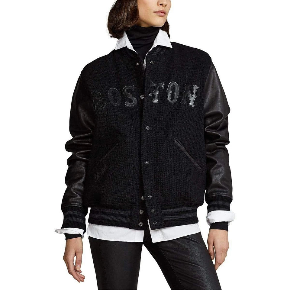 Polo Ralph Lauren Boston Red Sox MLB Black Bomber Jacket