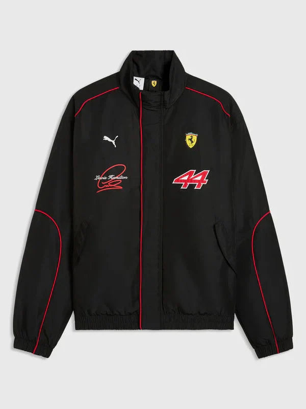 Scuderia Ferrari F1 PUMA Lewis Hamilton Racing Jacket Black