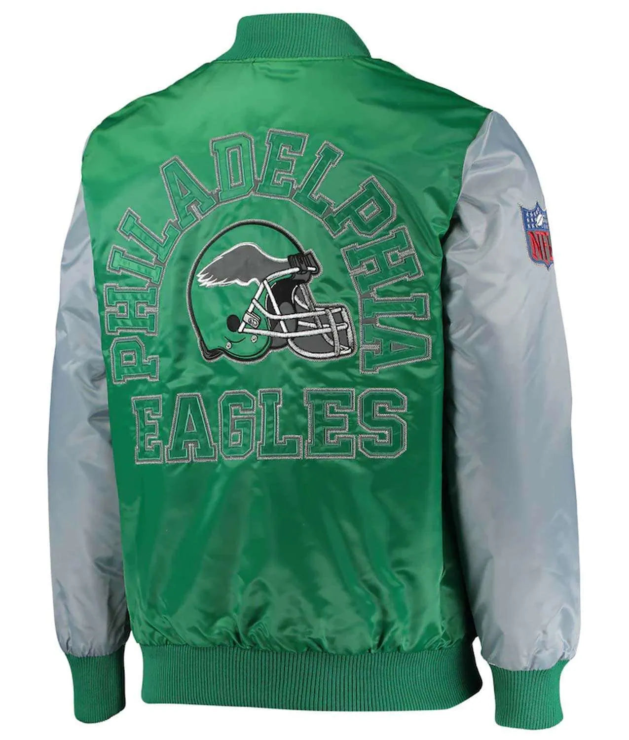 starter-philadelphia-eagles-locker-room-throwback-kelly-green-and-silver-satin-varsity-full-snap-jacket