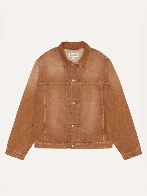 vintage brown denim jacket
