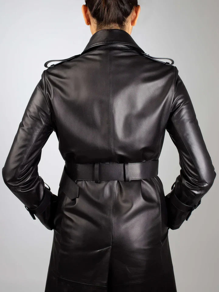 womens-leather-trench-coat-long