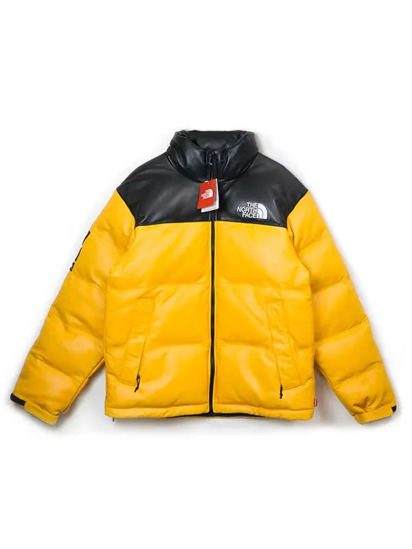 Yellow North Face Supreme Jacket