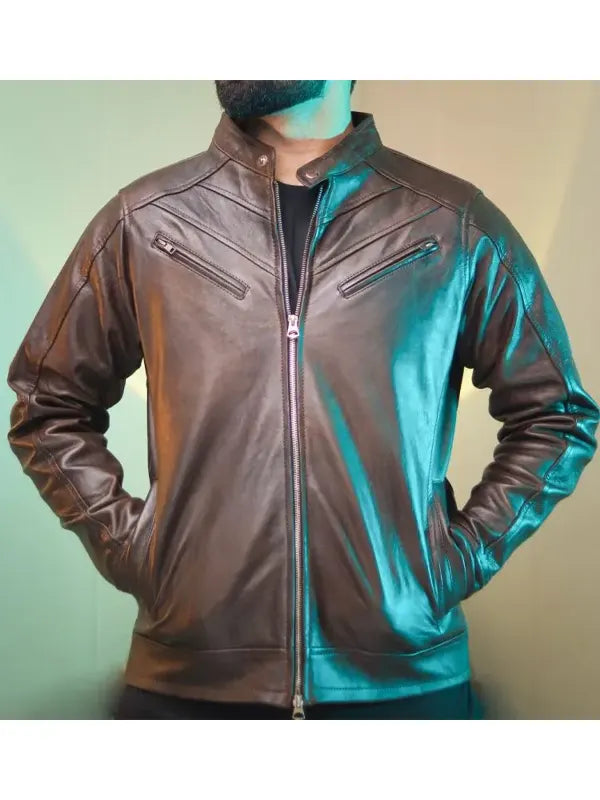 Ykk Leather Jacket