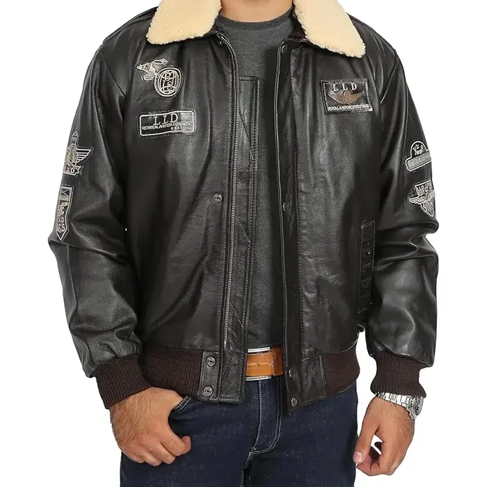 A2 Aviator Flying Black Leather