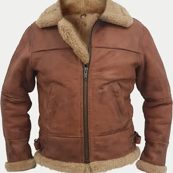 Brown Jacket With Fur Collar Men’s