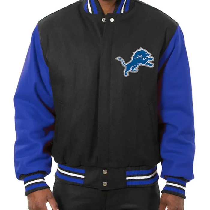 Royal Blue And Black Varsity Jacket