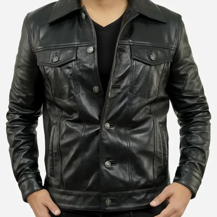 Trucker Leather Jacket