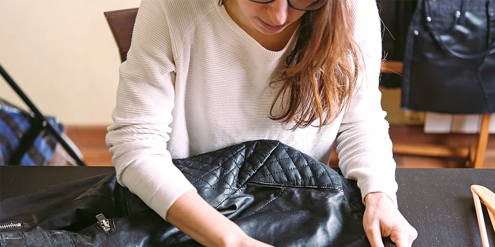 wash leather jacket