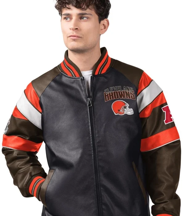 Cleveland Browns Leather Jacket