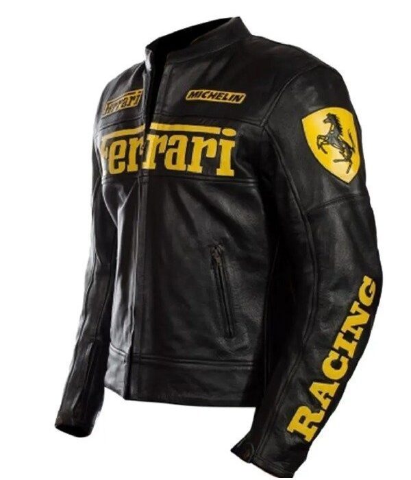 Ferrari Moto Leather Jacket