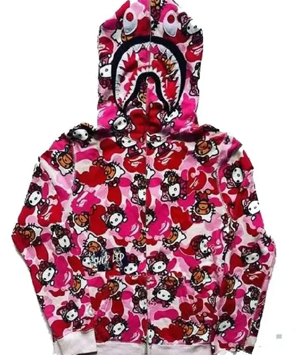 HelloKittyBapeHoodie
