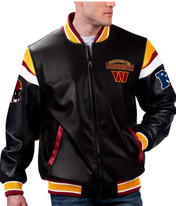 Washington Commanders Leather Jacket