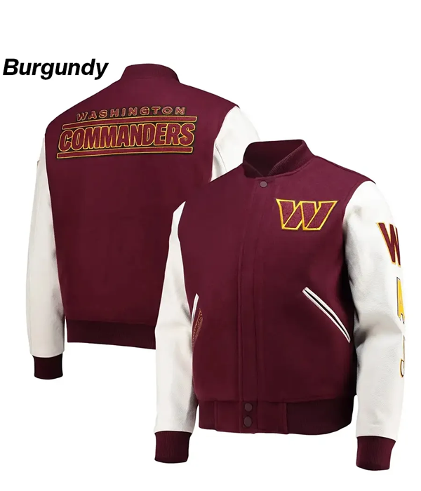 Washington Commanders Varsity Jacket