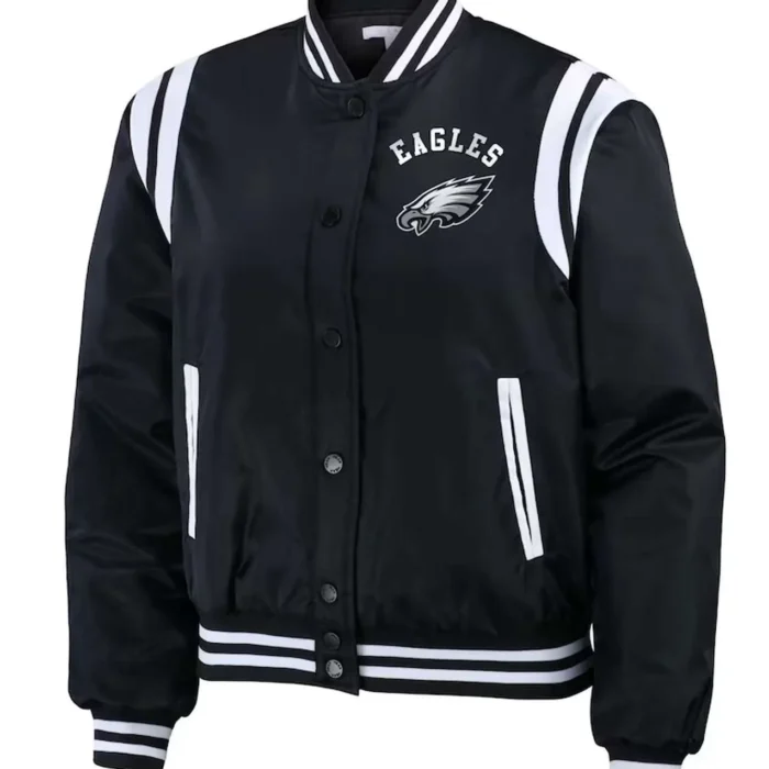black-full-zip-philadelphia-eagles-bomber-jacket