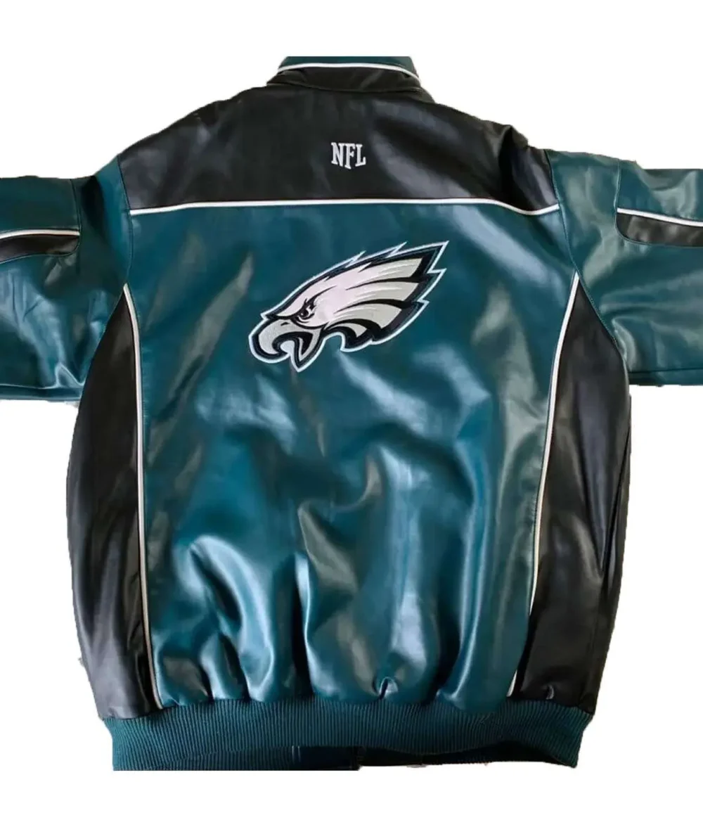 philadelphia-eagles-green-and-black-leather-jacket