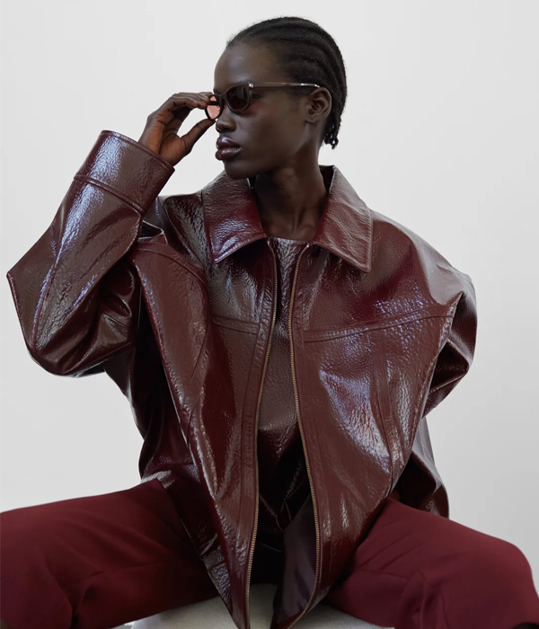 Burgundy Leather Jacket