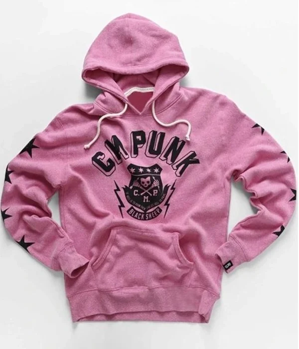 CM-Punk-Black-Sheep-Pink-Hoodie