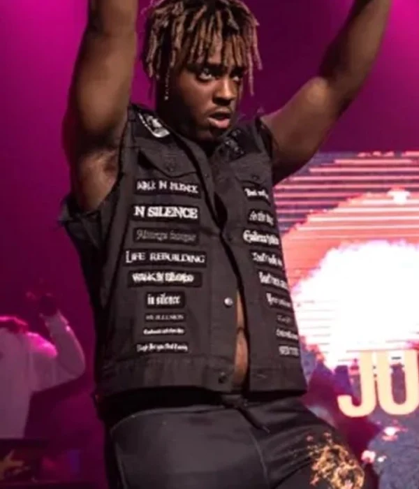 Juice-Wrld-Silence-Patches-Gray-Denim-Vest