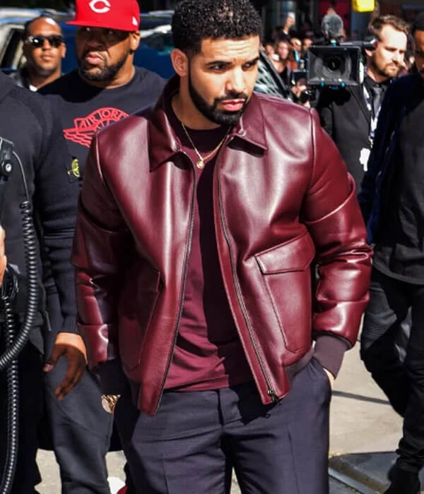 Maroon Leather Jacket