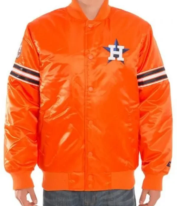 Mens-Houston-Astros-Orange-Bomber-Jacket