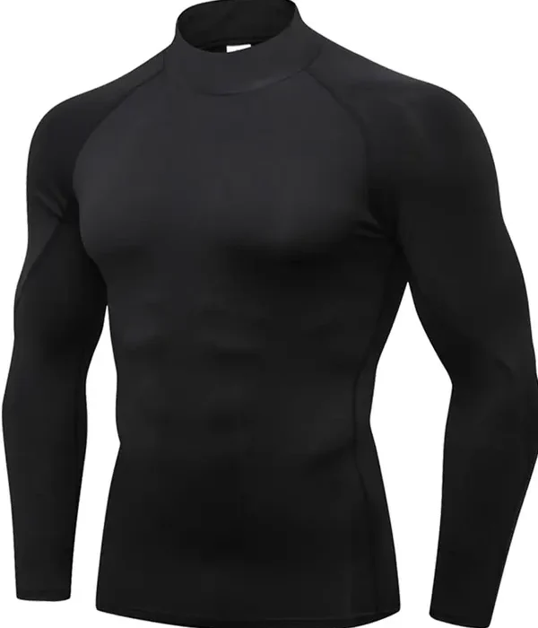 Turtle Neck Compression Shirt