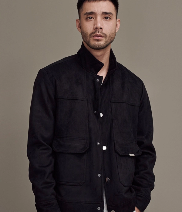 Amand Black Suede Jacket