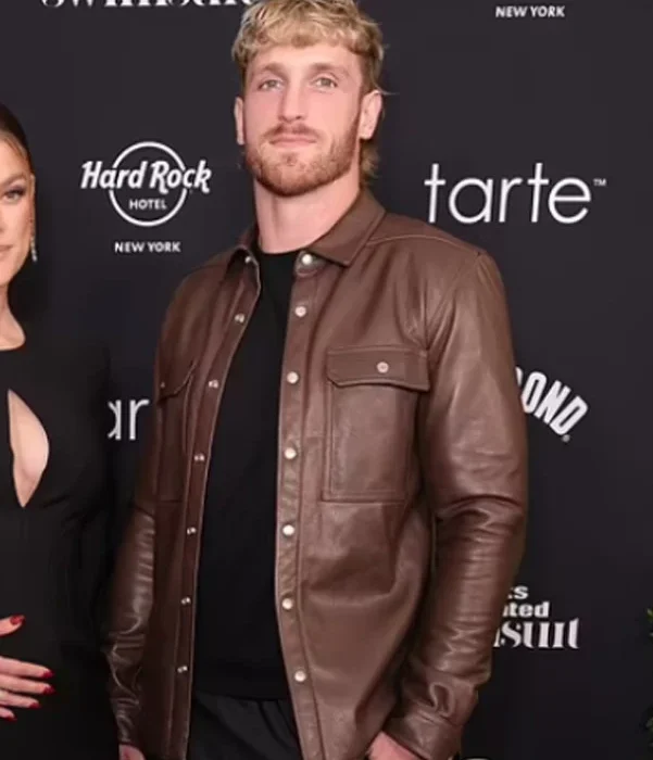 American-Wrestler-Logan-Paul-Brown-Leather-Jacket