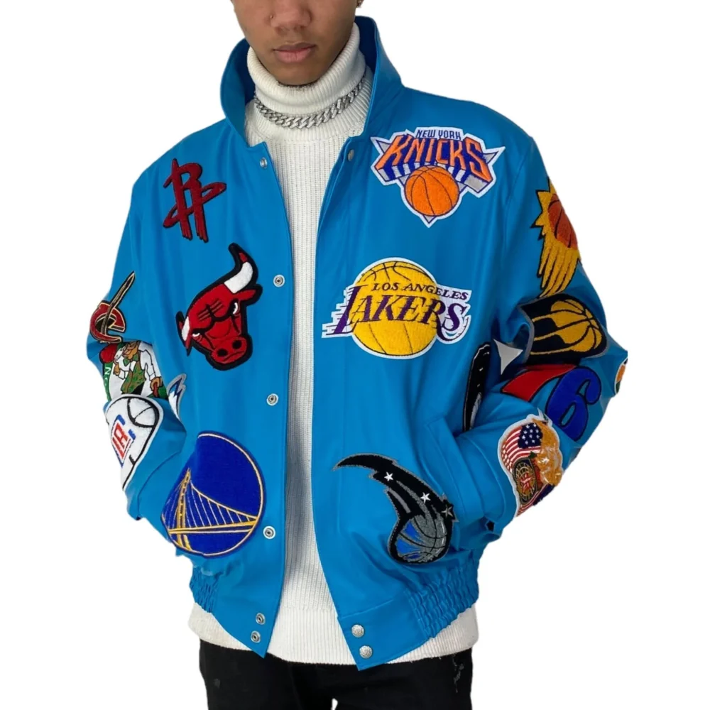 NBA-Collage-Vegan-Leather-Jacket