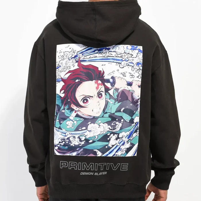 Primitive-x-Demon-Slayer-Tanjiro-Utility-Black-Hoodie