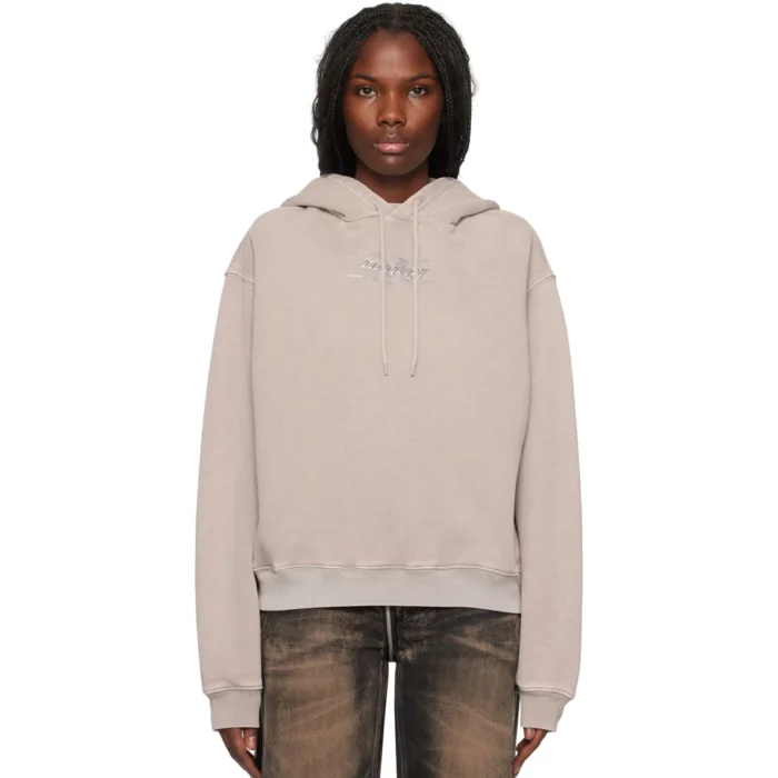alexander-wang-taupe-blade-logo-embossed-hoodie