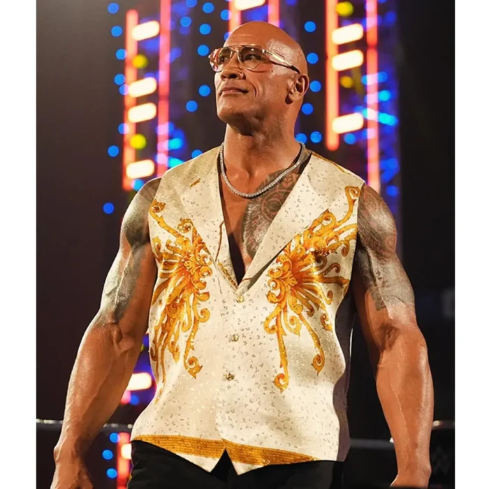 The-Rock-Concert-Smackdown-Versace-White-Vest