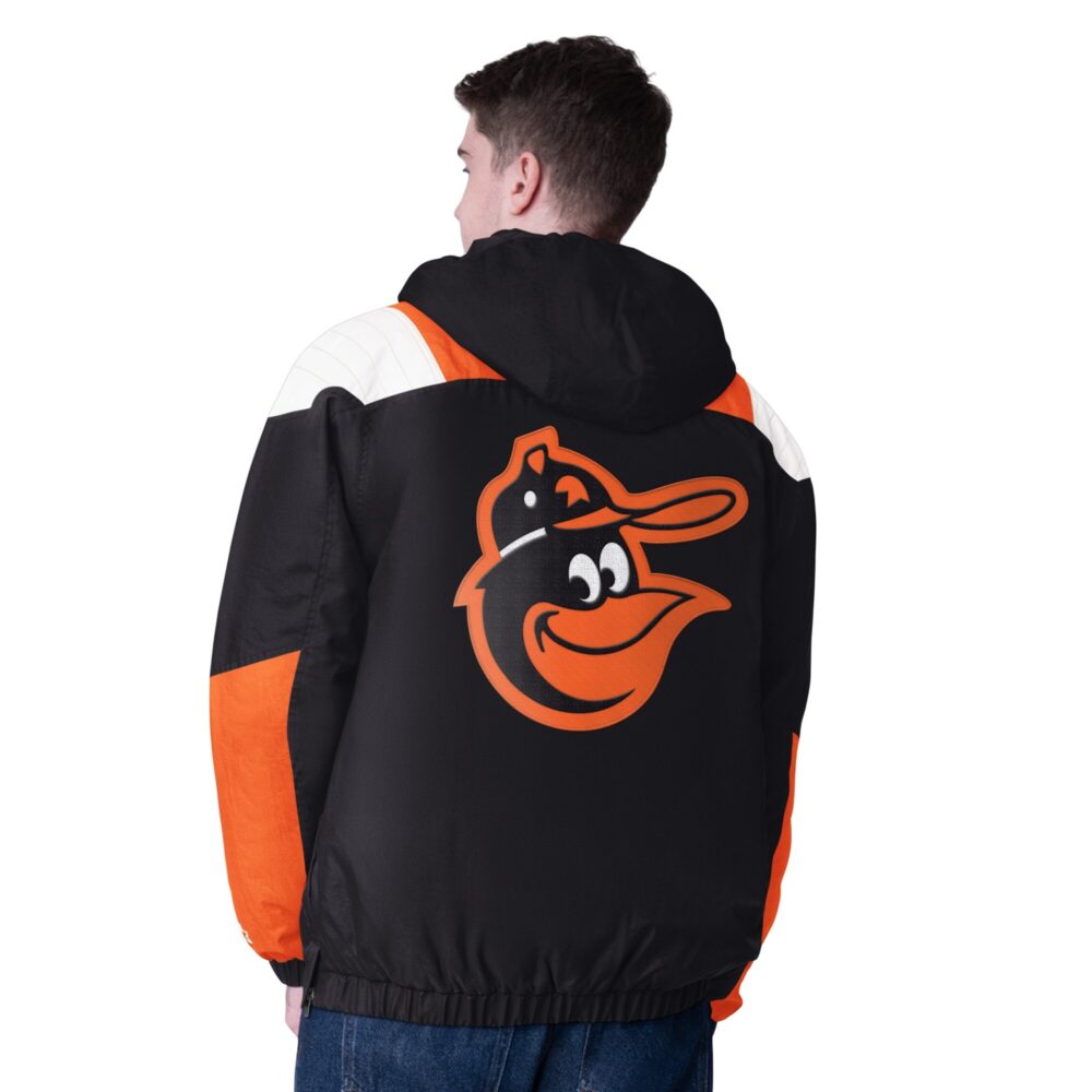 mens-starter-black-baltimore-orioles-cooperstown-collection-charger-half-zip-jacket